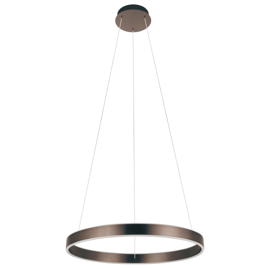 Eglo 33483 - Závesný LED luster ALCAZABA na lane, 2× LED 18 W, 230 V, 3000 K, priemer 55 cm, bronzový
