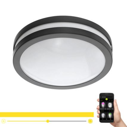 Eglo 33571 - LED Stmievateľné kúpeľňové svietidlo LOCANA-C LED/14W/230V IP44 čierna