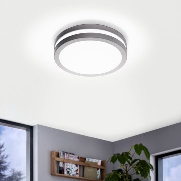 Eglo 33572 - Stlmiteľné LED kúpeľňové stropné svietidlo LOCANA-C LED/14W/230V IP44 strieborné