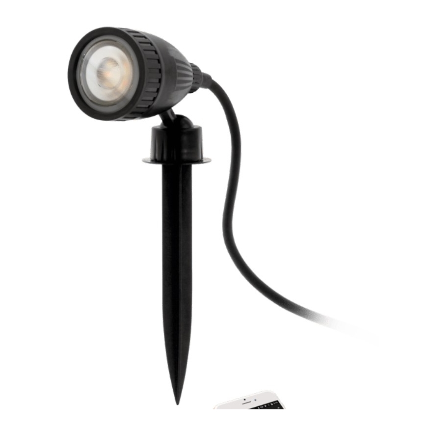 Eglo 33579 - LED RGBW Vonkajšie svietidlo NEMA-C 1xGU10/5W/230V IP44 čierne