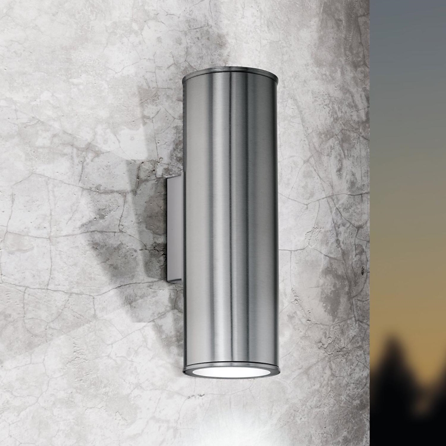 Eglo 33582 - LED RGBW Stmievateľné vonkajšie nástenné osvetlenie RIGA 2xGU10/5W/230V IP44