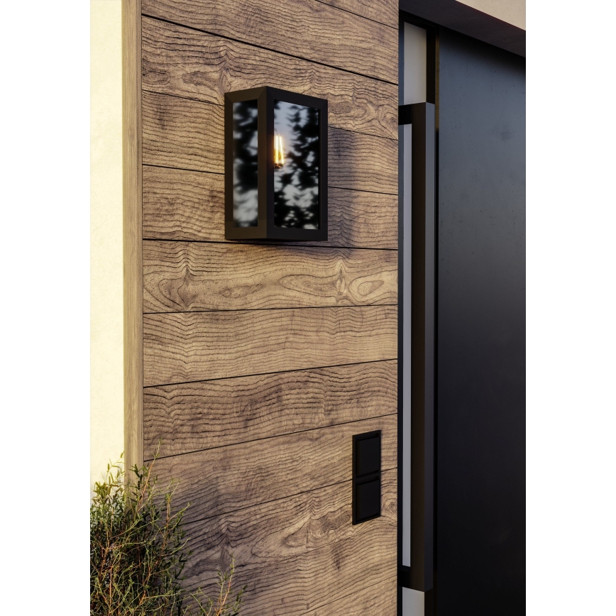 Eglo - Vonkajšie nástenné svietidlo 1xE27/60W/230V IP44 čierne