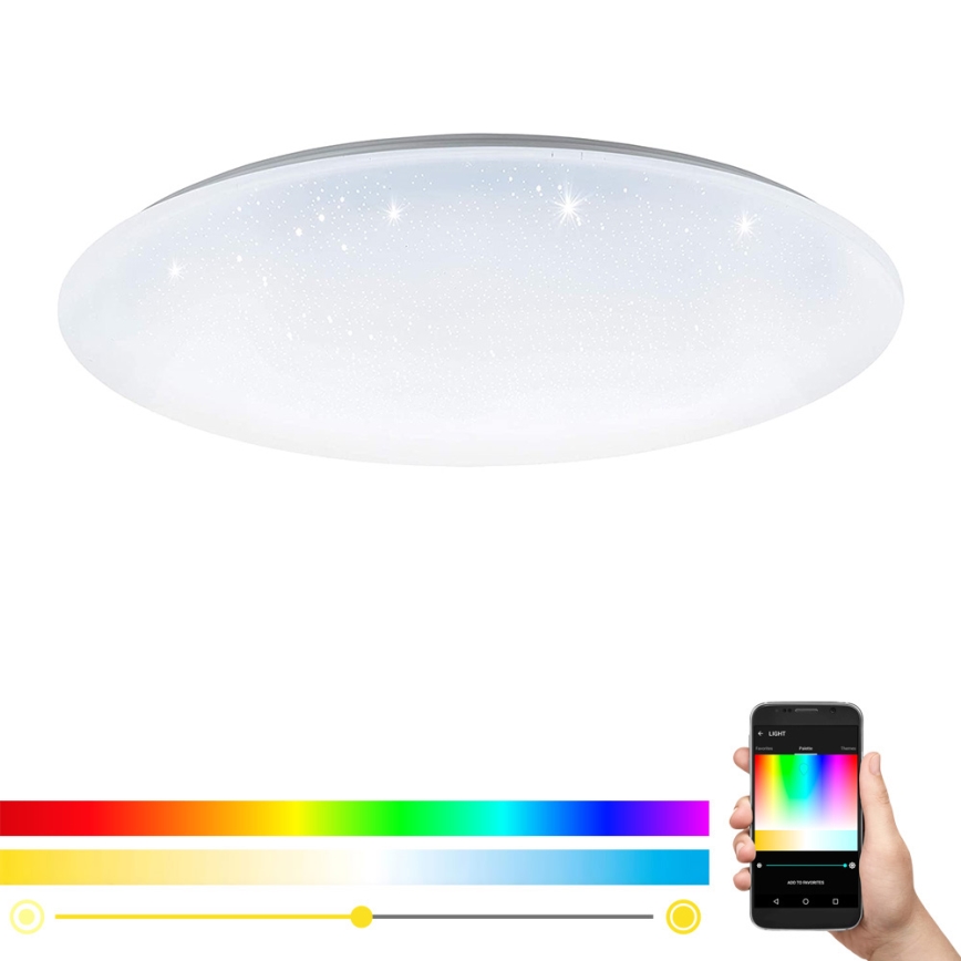 Eglo 33669 - LED RGBW Stmievateľné stropné svietidlo TOTARI-C LED/43W/230V 2700-6500K biela + diaľkové ovládanie