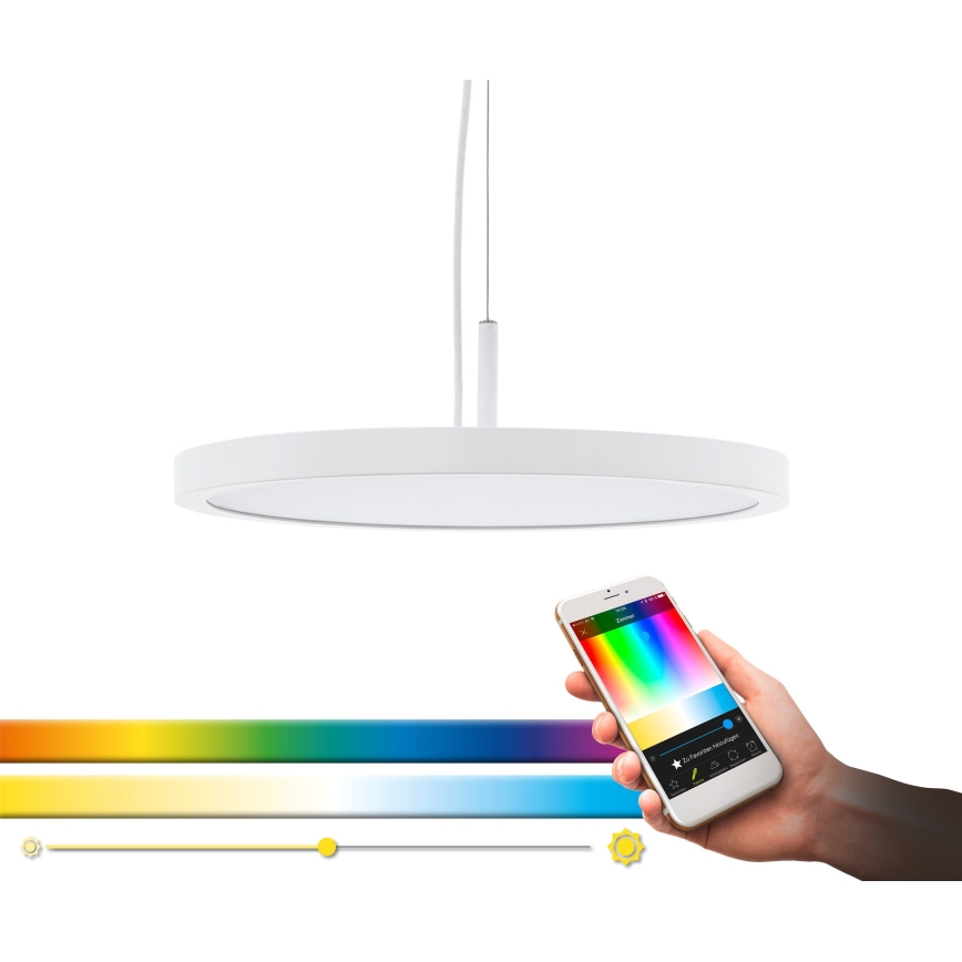 Eglo 33675 - LED RGBW Stmievateľný luster na lanku CERIGNOLA-C LED/21W/230V 2700-6500K + diaľkové ovládanie