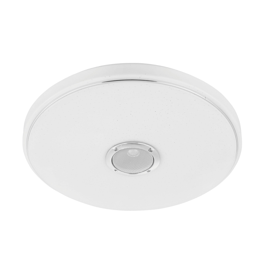 Eglo - LED RGBW Stmievateľné kúpeľňové stropné svietidlo s reproduktorom LED/19W/230V 3000-6500K IP44 pr. 39 cm biela+ + diaľkové ovládanie