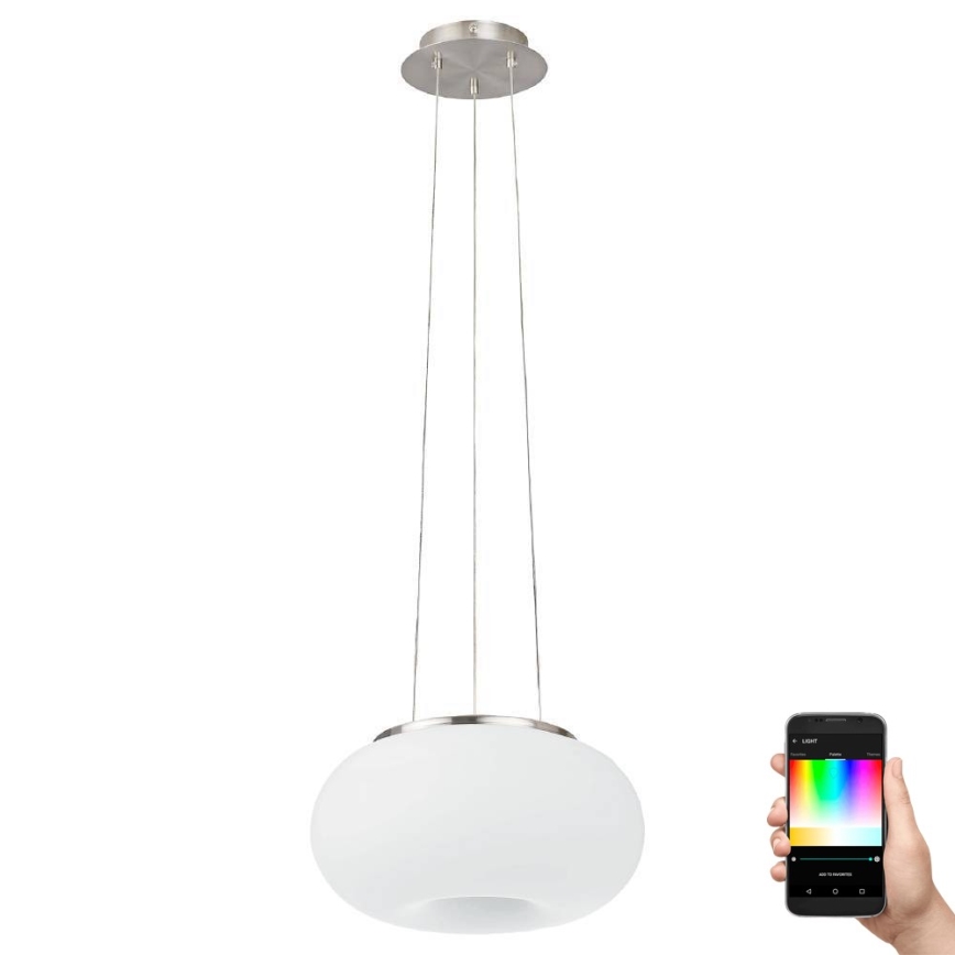 Eglo 33766 - LED RGBW Stmievateľný luster na lanku OPTICA-C LED/22W/230V 2700-6500K pr. 37,5 cm
