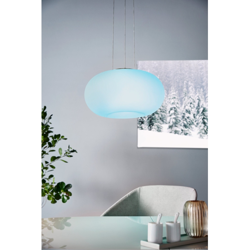 Eglo 33766 - LED RGBW Stmievateľný luster na lanku OPTICA-C LED/22W/230V 2700-6500K pr. 37,5 cm