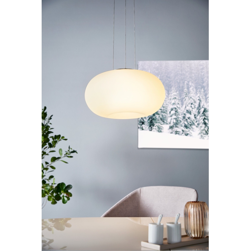 Eglo 33766 - LED RGBW Stmievateľný luster na lanku OPTICA-C LED/22W/230V 2700-6500K pr. 37,5 cm