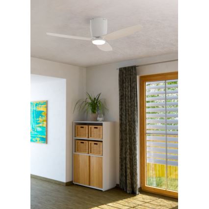 Eglo  - LED Stropný ventilátor LED/15W/230V + diaľkové ovládanie