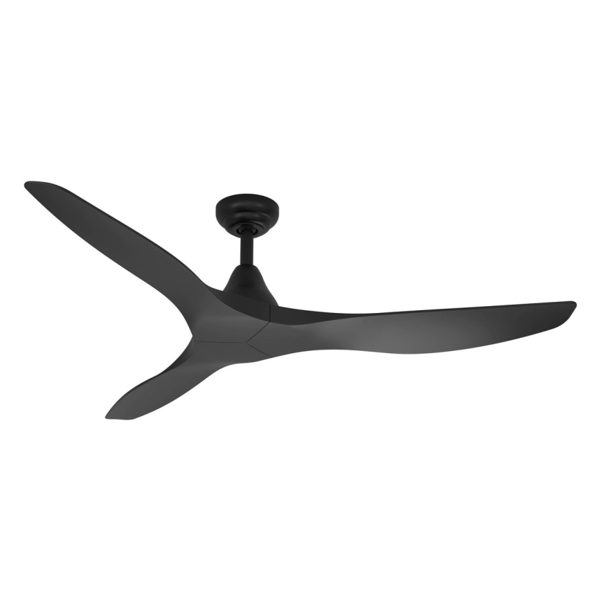 Eglo - Stropný ventilátor pr. 132 cm, čierny + diaľkové ovládanie