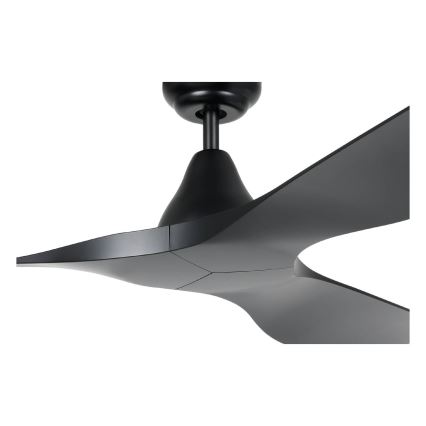 Eglo - Stropný ventilátor pr. 132 cm, čierny + diaľkové ovládanie