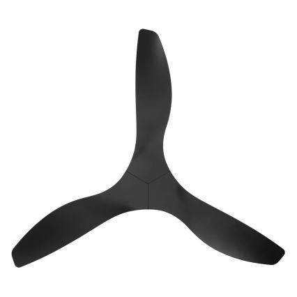 Eglo - Stropný ventilátor pr. 132 cm, čierny + diaľkové ovládanie