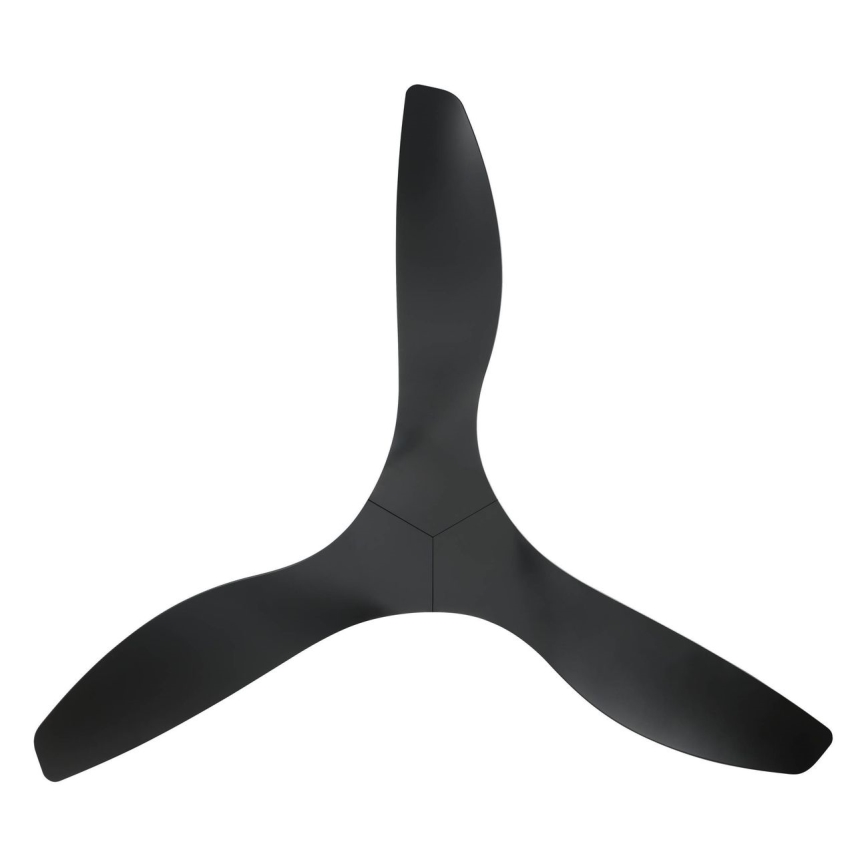 Eglo - Stropný ventilátor pr. 132 cm, čierny + diaľkové ovládanie