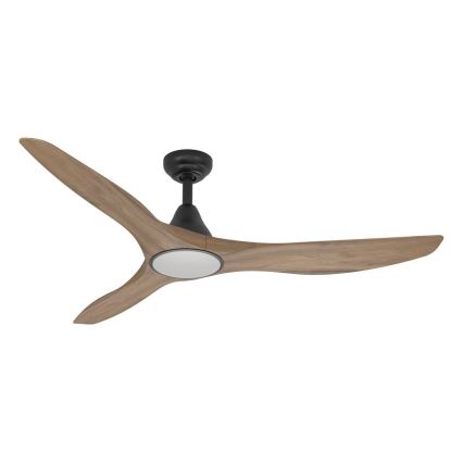 Eglo - LED stropný ventilátor LED/19W/230V 3000/4000/5000K pr. 132 cm hnedý + diaľkové ovládanie
