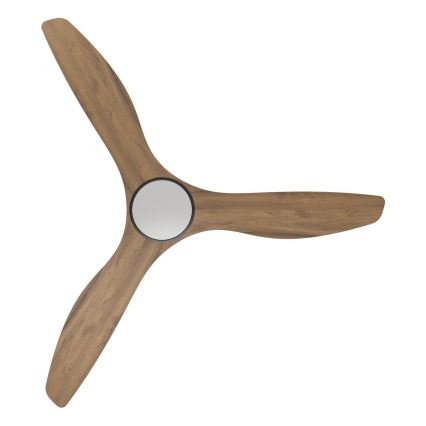 Eglo - LED stropný ventilátor LED/19W/230V 3000/4000/5000K pr. 132 cm hnedý + diaľkové ovládanie
