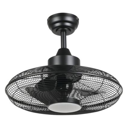 Eglo - LED stropný ventilátor LED/15W/230V pr. 53 cm čierny + diaľkové ovládanie
