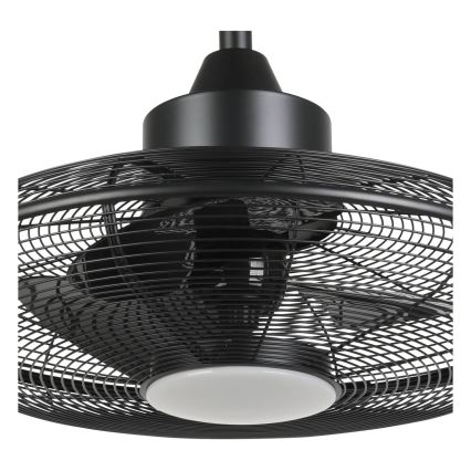 Eglo - LED stropný ventilátor LED/15W/230V pr. 53 cm čierny + diaľkové ovládanie