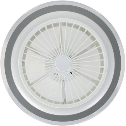 Eglo - LED Stmievateľný stropný ventilátor LED/25,5W/230V biela/šedá 2700-6500K + diaľkové ovládanie