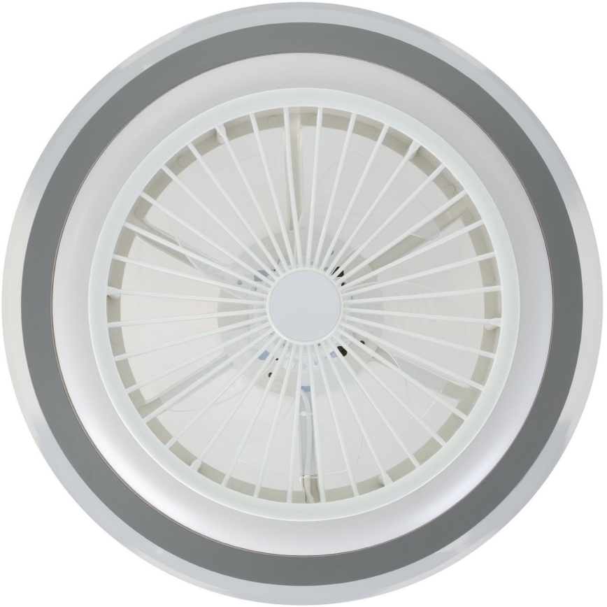 Eglo - LED Stmievateľný stropný ventilátor LED/25,5W/230V biela/šedá 2700-6500K + diaľkové ovládanie