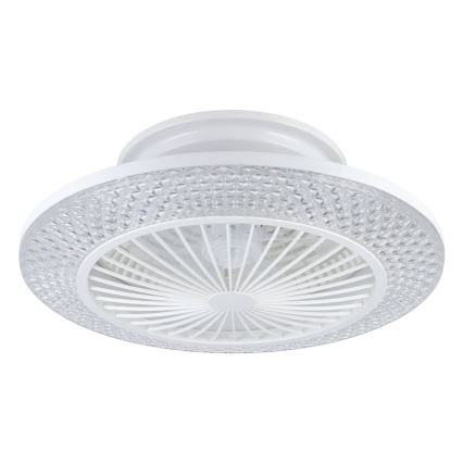 Eglo - LED stmievateľný stropný ventilátor 3xLED/12,6W/230V 2700-6500K pr. 55 cm biela + diaľkové ovládanie