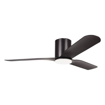 Eglo - LED Stmievateľný stropný ventilátor LED/17W/230V 3000/4000/5000K pr. 132 cm čierny + diaľkové ovládanie