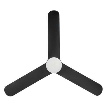 Eglo - LED Stmievateľný stropný ventilátor LED/17W/230V 3000/4000/5000K pr. 132 cm čierny + diaľkové ovládanie