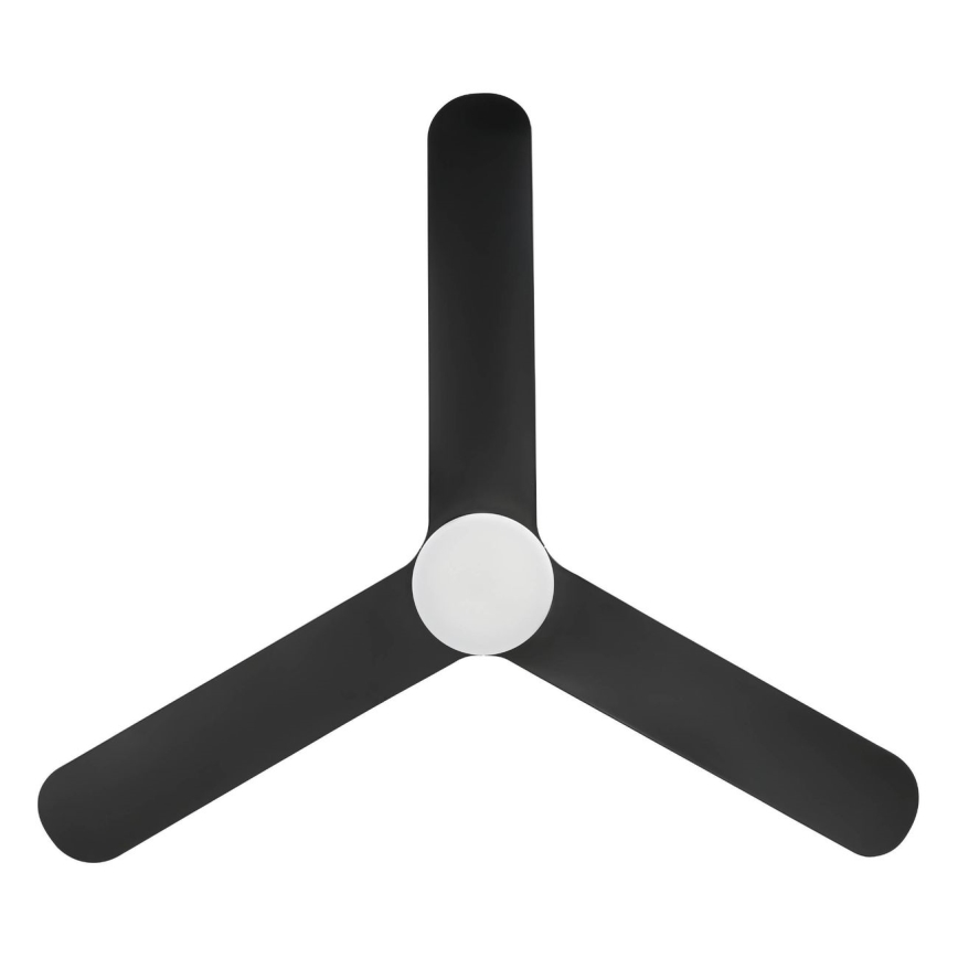 Eglo - LED Stmievateľný stropný ventilátor LED/17W/230V 3000/4000/5000K pr. 132 cm čierny + diaľkové ovládanie