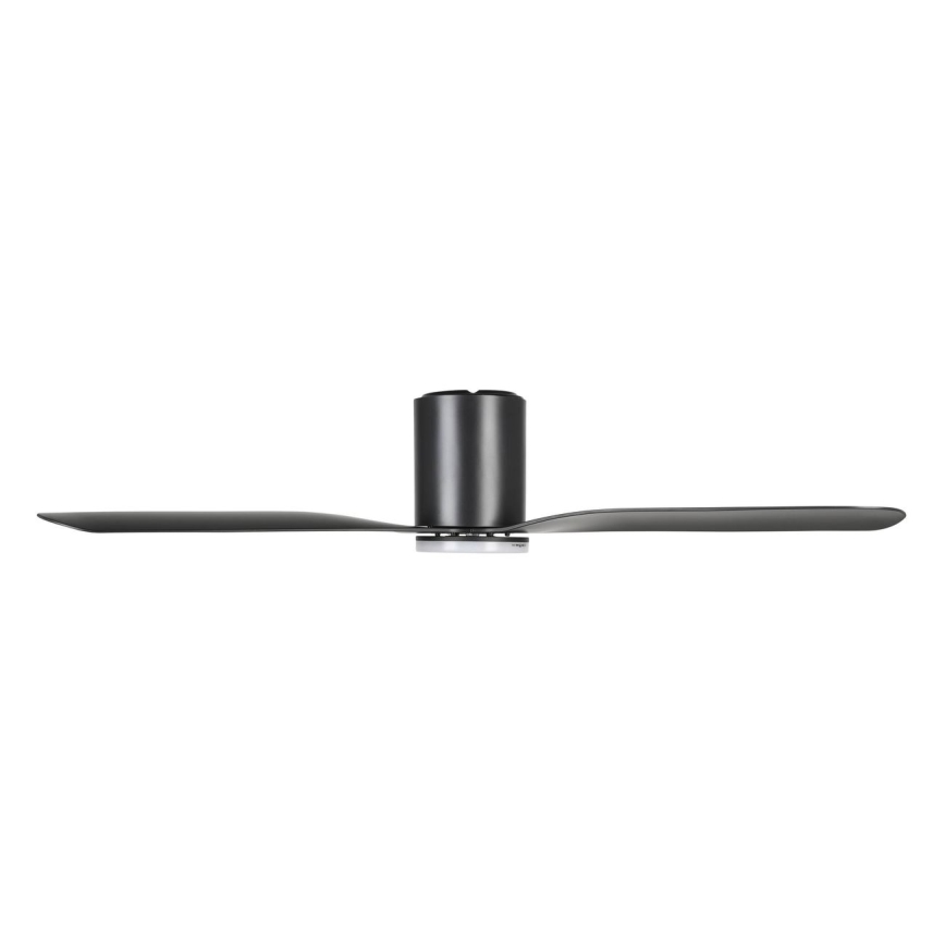 Eglo - LED Stmievateľný stropný ventilátor LED/17W/230V 3000/4000/5000K pr. 132 cm čierny + diaľkové ovládanie
