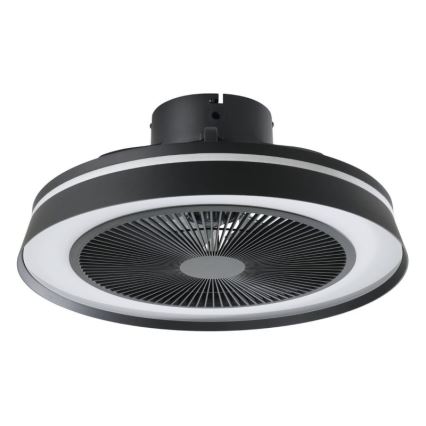 Eglo - LED RGBW zatemnljiv stropni ventilator 3xLED/8,5W/230V+LED/6W 2700-6500K premer 48 cm črna + daljinski upravljalnik