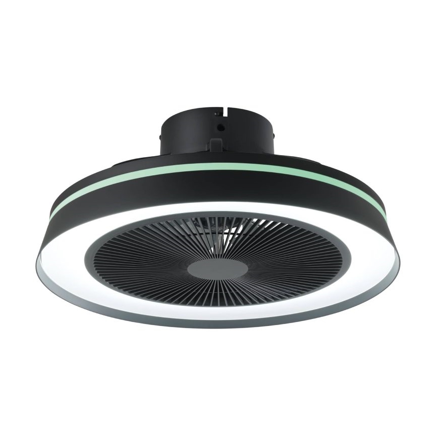 Eglo - LED RGBW zatemnljiv stropni ventilator 3xLED/8,5W/230V+LED/6W 2700-6500K premer 48 cm črna + daljinski upravljalnik