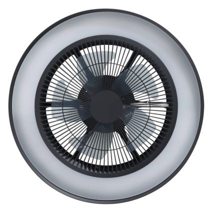 Eglo - LED RGBW zatemnljiv stropni ventilator 3xLED/8,5W/230V+LED/6W 2700-6500K premer 48 cm črna + daljinski upravljalnik