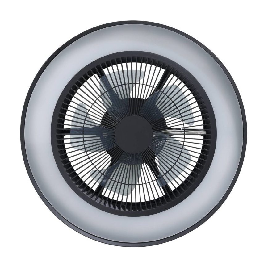 Eglo - LED RGBW zatemnljiv stropni ventilator 3xLED/8,5W/230V+LED/6W 2700-6500K premer 48 cm črna + daljinski upravljalnik