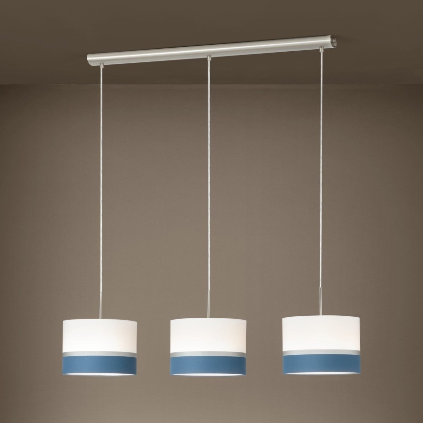 Eglo 38555 - Luster na lanku SPALTINI 3xE27/60W/230V