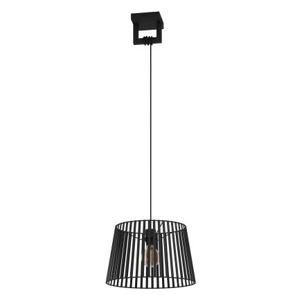 Eglo - Luster na lanku 1xE27/40W/230V čierna