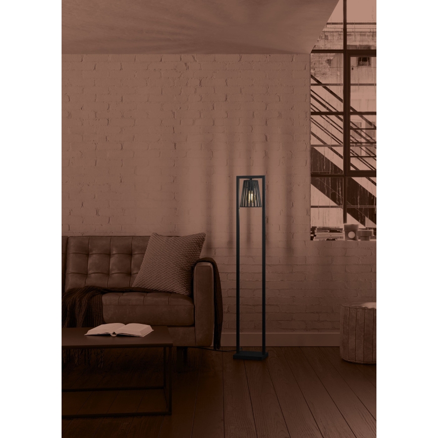 Eglo - Stojacia lampa 1xE27/40W/230V čierna