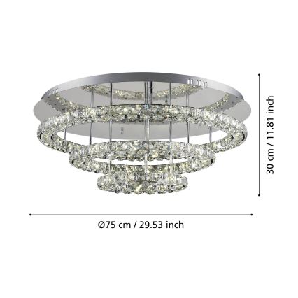 Eglo - LED Stropné svietidlo LED/61W/230V