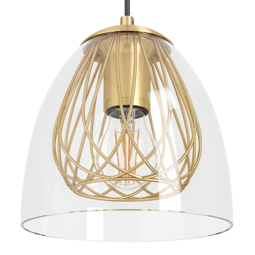 Eglo - Luster na lanku 4xE27/40W/230V zlatá