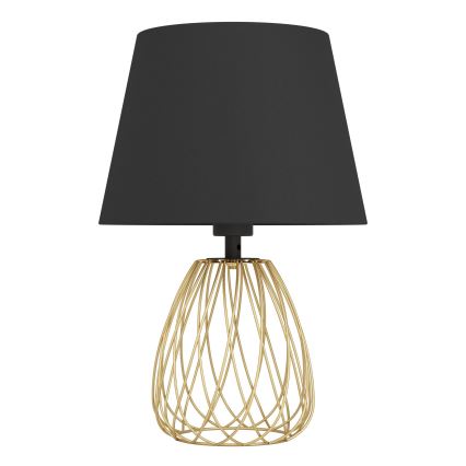Eglo - Stolná lampa 1xE27/40W/230V čierna/zlatá