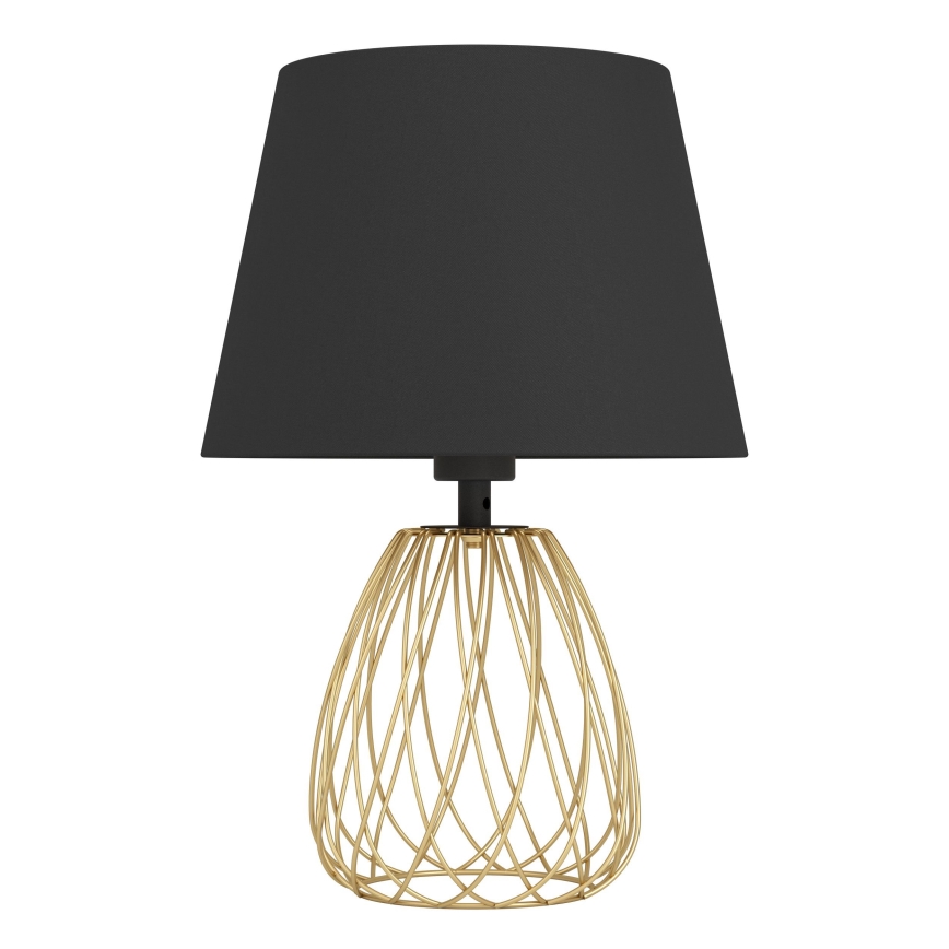 Eglo - Stolná lampa 1xE27/40W/230V čierna/zlatá