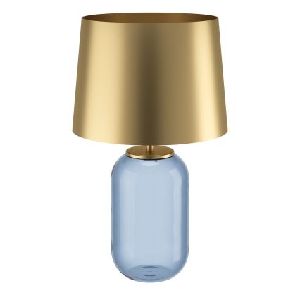 Eglo - Stolná lampa 1xE27/40W/230V zlatá/modrá