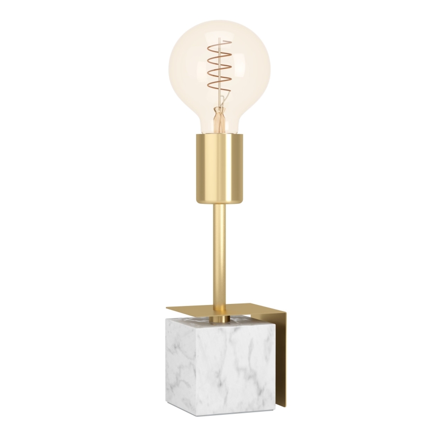 Eglo - Stolná lampa 1xE27/40W/230V zlatá/biely mramor