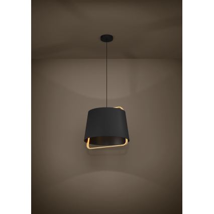 Eglo - Luster na lanku 1xE27/40W/230V čierna