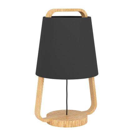 Eglo - Stolná lampa 1xE27/40W/230V čierna
