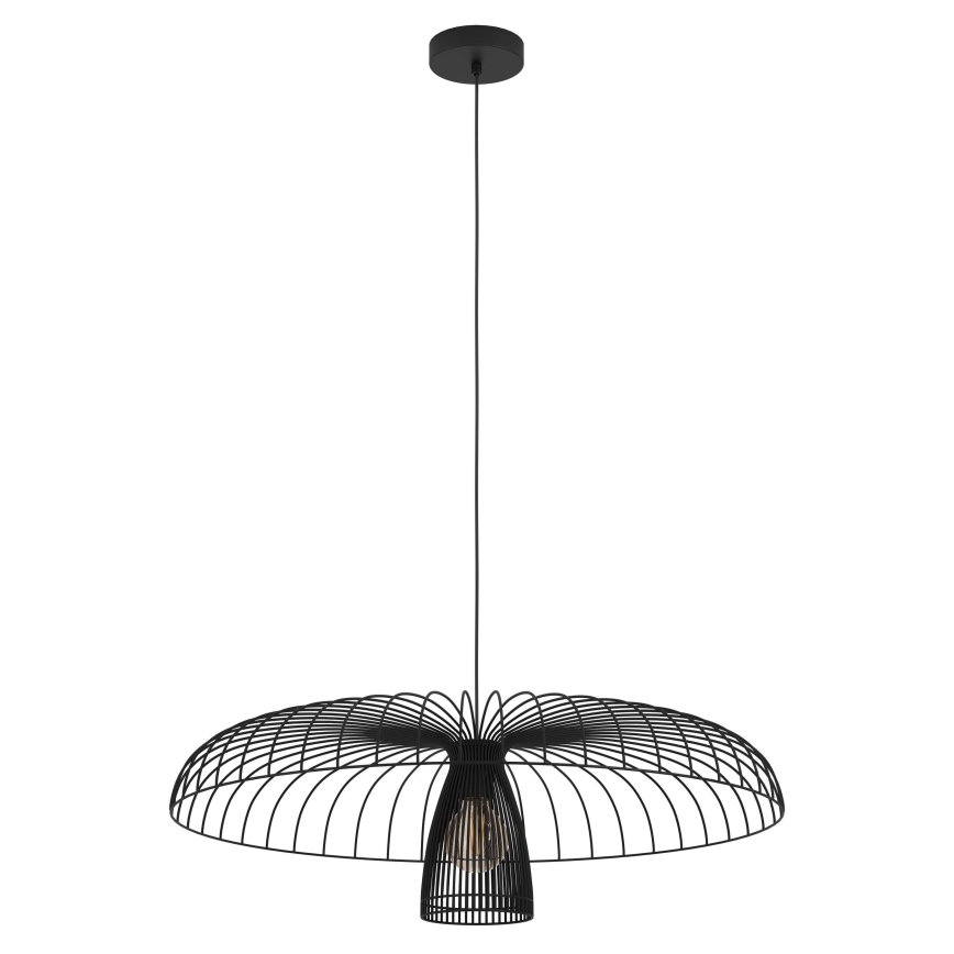 Eglo - Luster na lanku 1xE27/60W/230V pr. 77 cm čierna