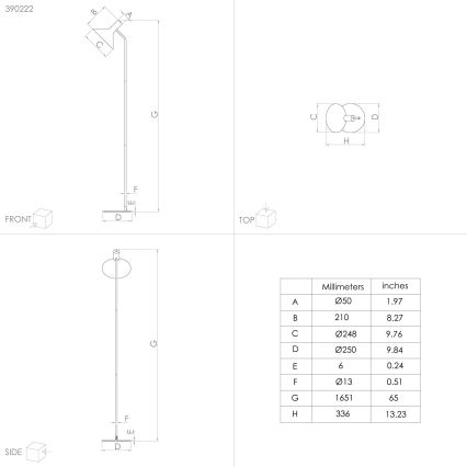 Eglo - Stojacia lampa 1xE27/28W/230V čierna