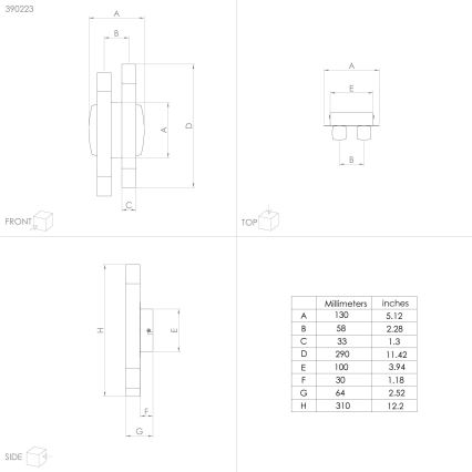 Eglo - LED Nástenné svietidlo 4xLED/3,3W/230V 3000K antracit/zlatá
