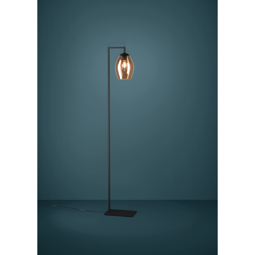Eglo - Stojacia lampa 1xE27/40W/230V hnedá