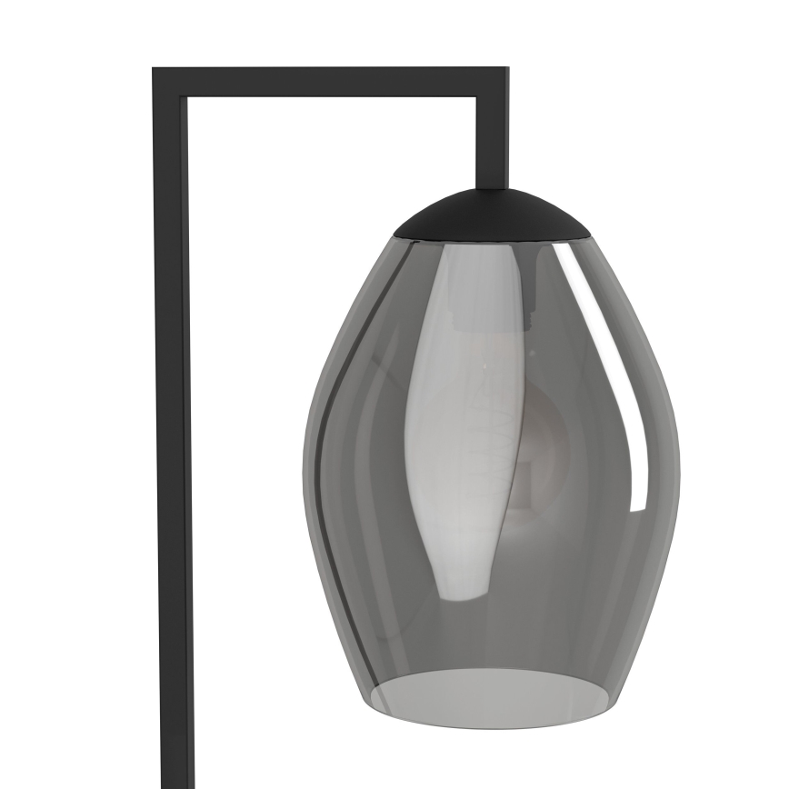 Eglo - Stojacia lampa 1xE27/40W/230V dymová
