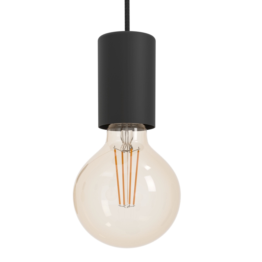 Eglo - Luster na lanku 5xE27/40W/230V čierna