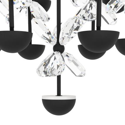 Eglo - LED Stmievateľný luster na lanku LED/27W/230V 3000K čierna